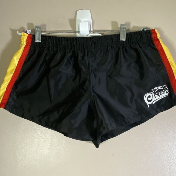 AussieBum Rugby Shorts Black Men's Activewear Running Size Large - Picture 1 of 8